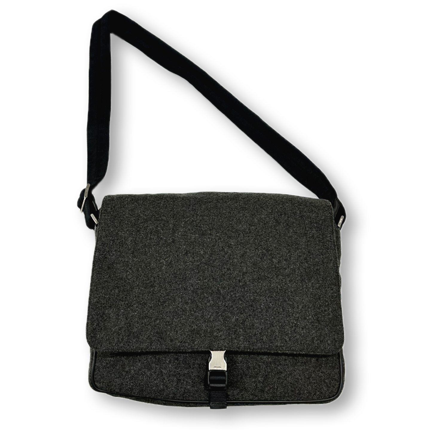 PRADA Wool Shoulder Bag
