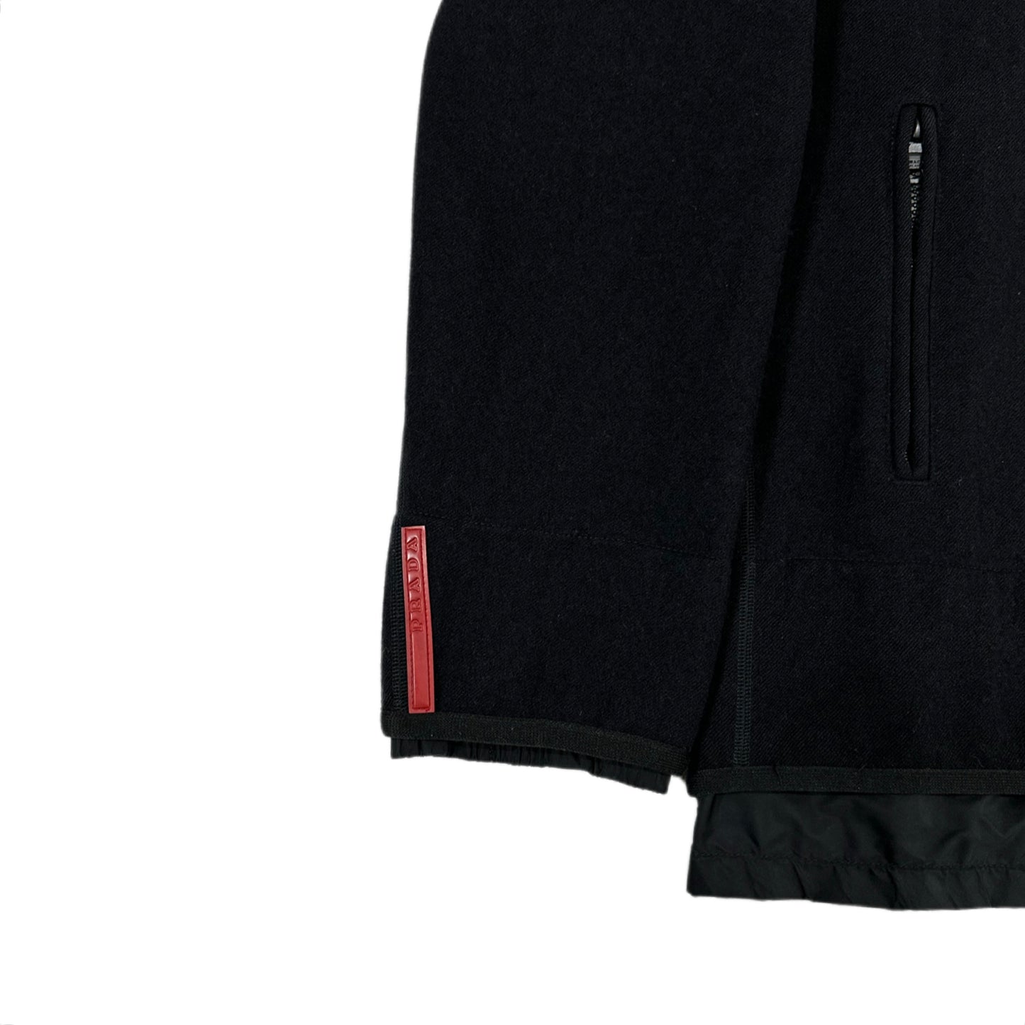 PRADASPORT Technical Wool Double Zip Balaclava Jacket